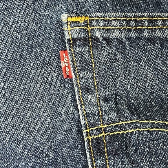 NWT Levis 550 Mens Relaxed Fit Tapered Leg Denim Blue Jeans 58x30 B&T Big & Tall - Picture 6 of 8